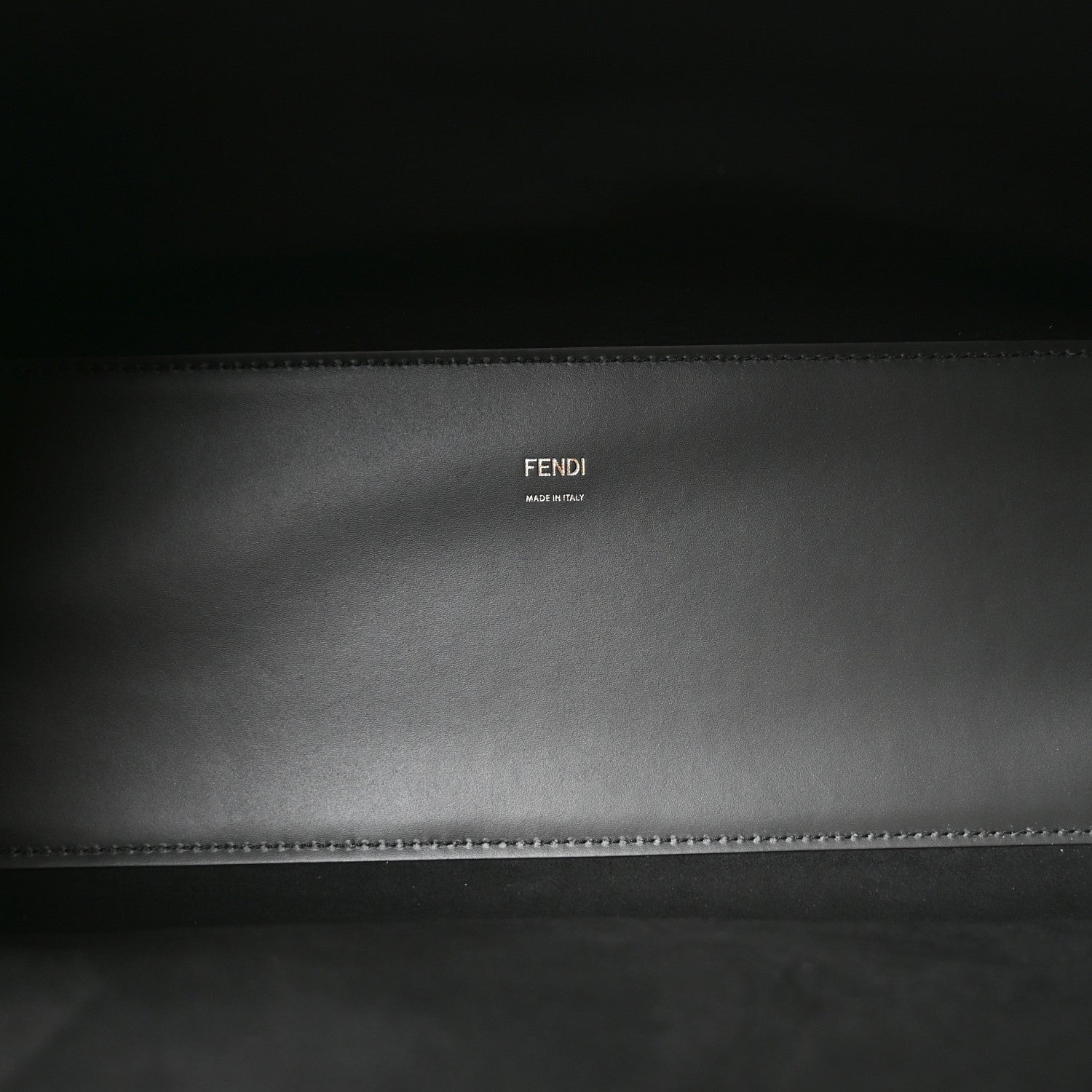 Fendi Vitello King Plexiglass Elaphe Python Print Logo Medium Fendi Sunshine Shopper Tote Dark Asphalt 5 of 8