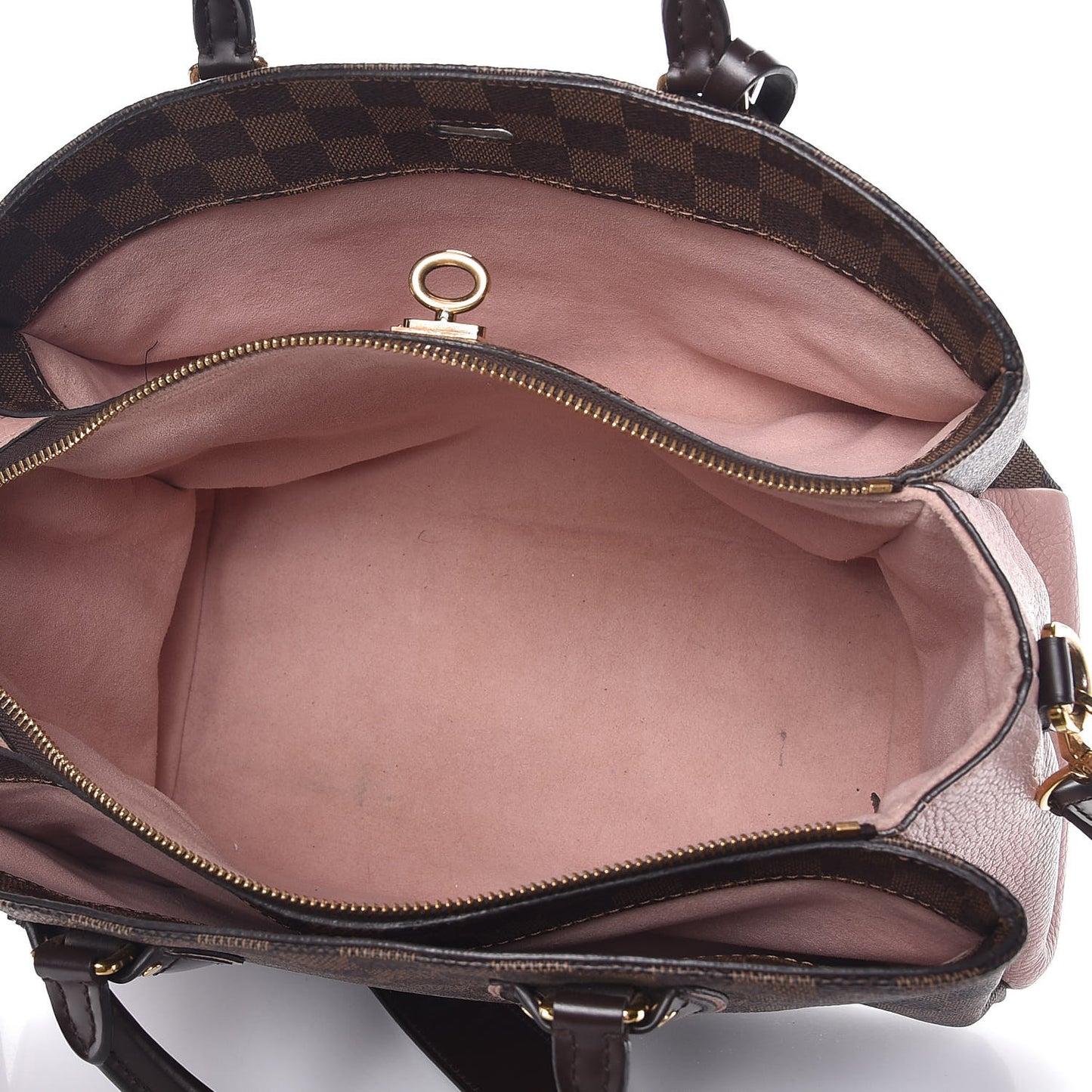 Cuir Taurillon Damier Ebene Normandy Magnolia