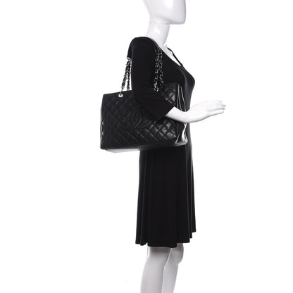 Chanel Caviar Quilted Grand Shopping Tote GST Black 2 of 14