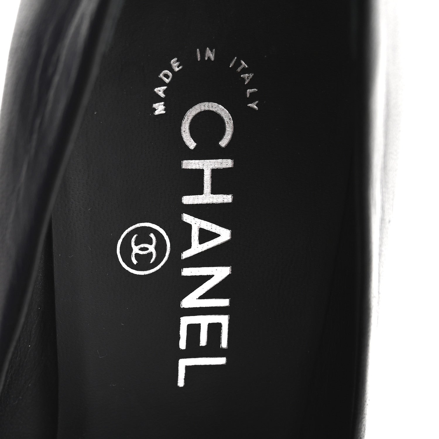 Chanel Lambskin CC Cap Toe Platform Chain Pumps 39 Black 8 of 10