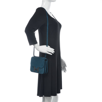 Hermes Veau Doblis Constance 18 Bleu Ocean 2 of 17
