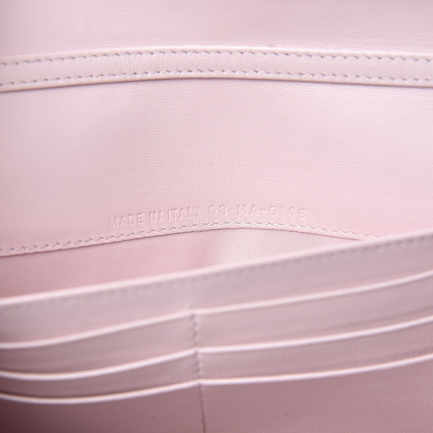 Christian Dior Grained Calfskin Diorama Croisiere Chain Wallet Pink 7 of 15