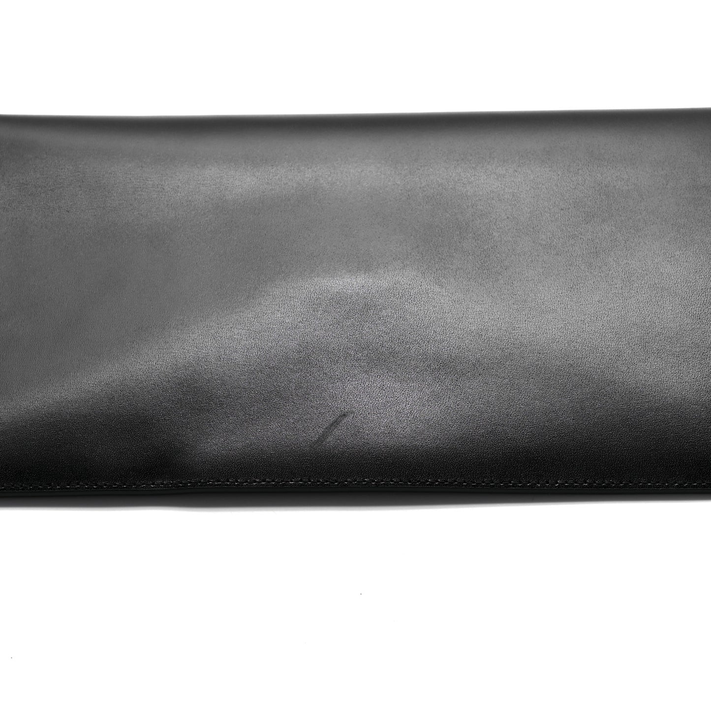 Smooth Shiny Calfskin Monogram Uptown Pouch Black