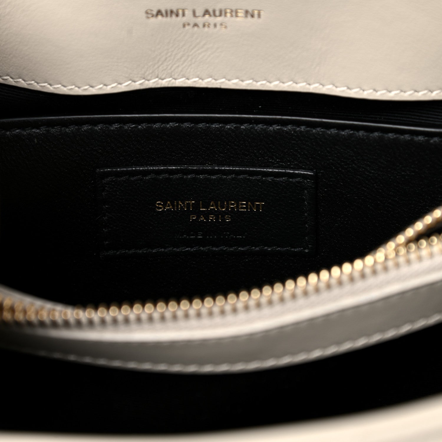 Saint Laurent Calfskin Y Quilted Monogram Small Loulou Chain Satchel Crema Soft 7 of 10