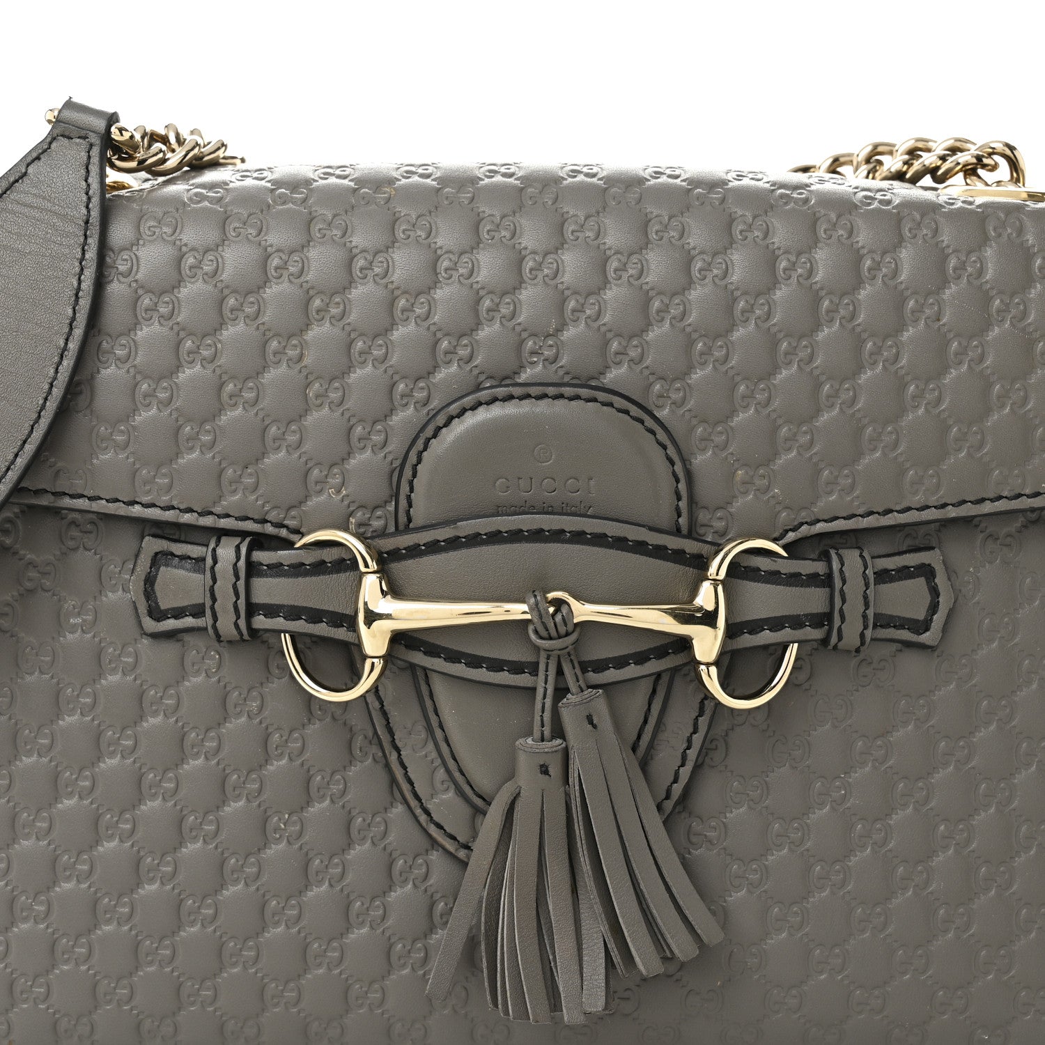 Gucci Soft Microguccissima Medium Emily Chain Shoulder Bag Loess 8 of 13