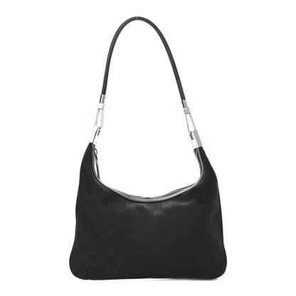 Gucci Monogram GG Small Clasp Hobo Black 1 of 9