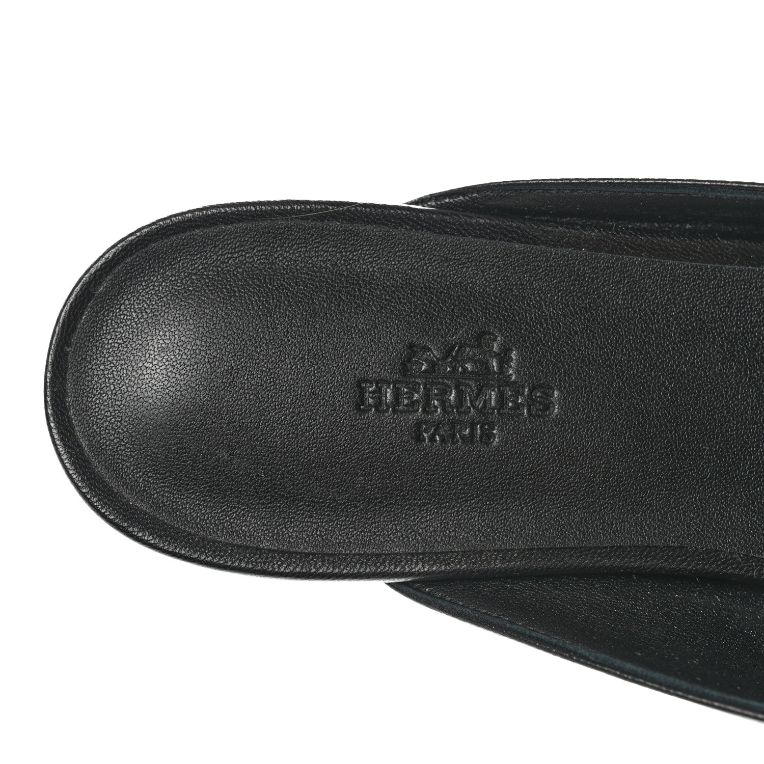 Hermes Goatskin Oz Mules 41 Black 7 of 11