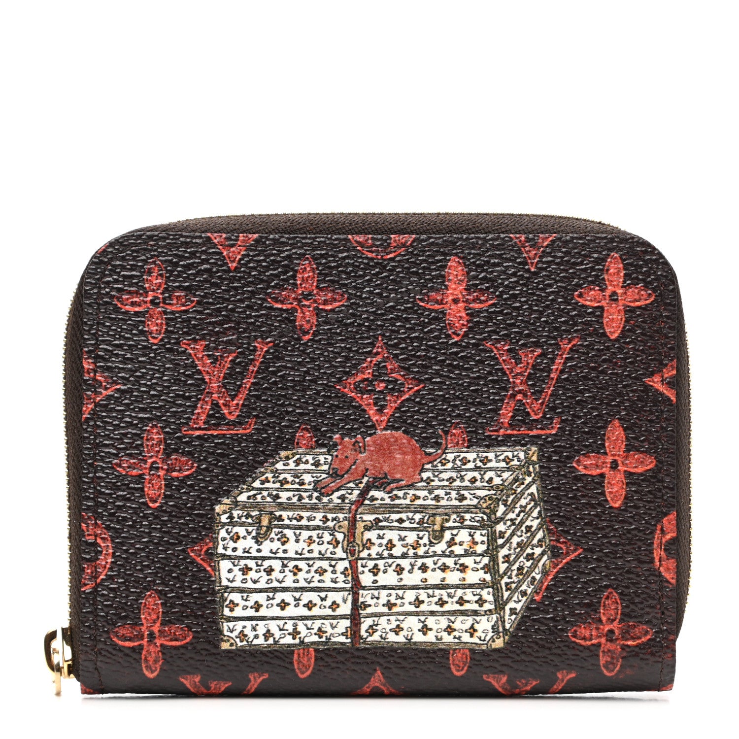 Louis Vuitton Catogram Zippy Coin Purse Marron 1 of 7