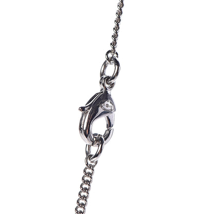 Chanel Crystal Strass Necklace Silver 5 of 6