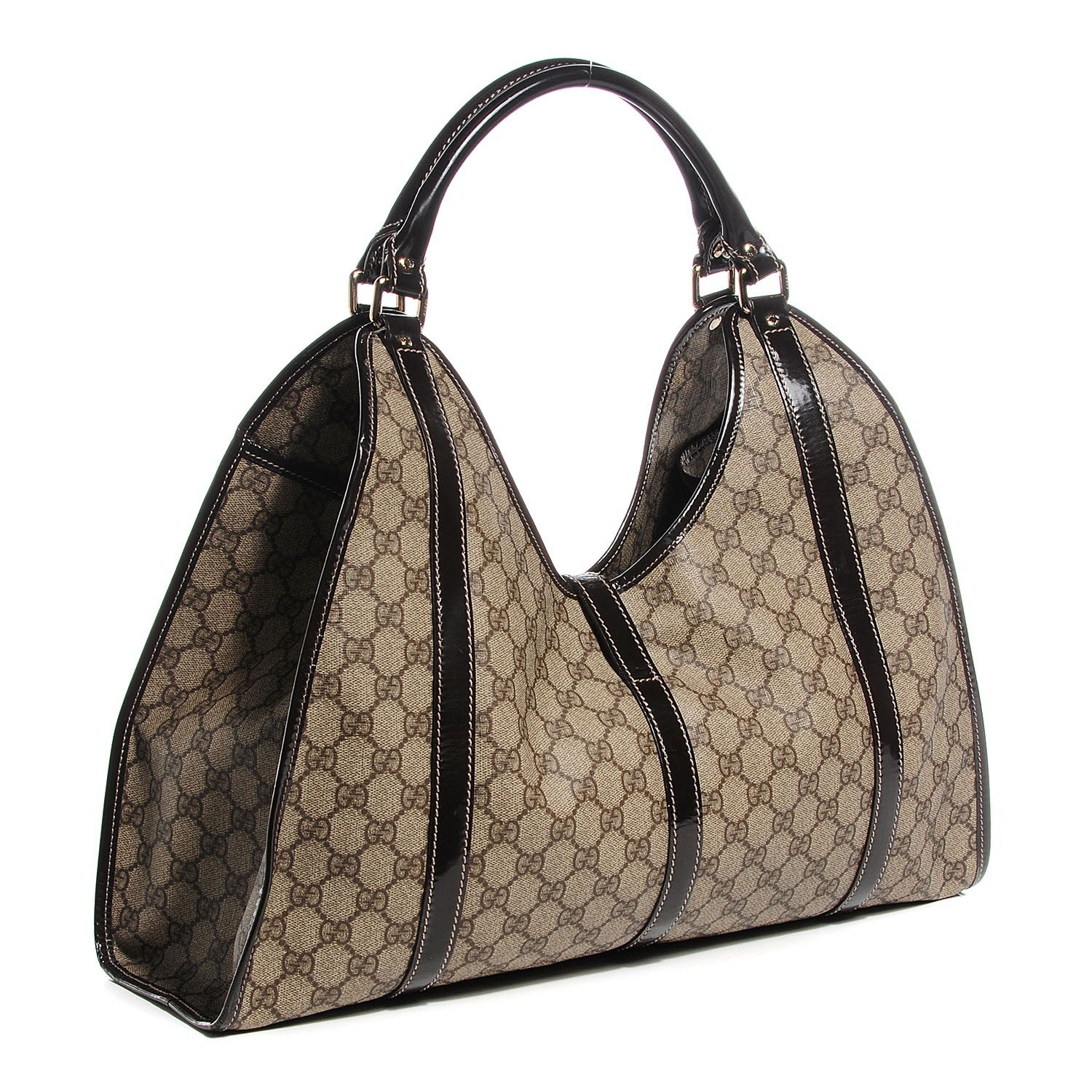 Gucci GG Plus Monogram Large Joy Shoulder Bag Dark Brown 3 of 7