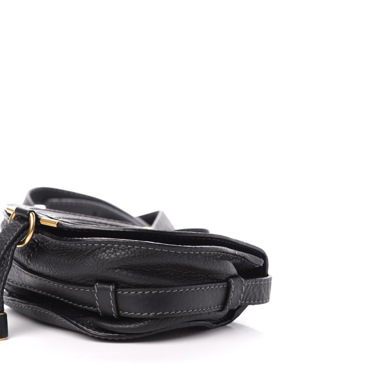 Chloe Calfskin Mini Marcie Round Crossbody Bag Black 9 of 10