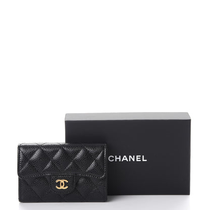 Chanel Caviar Quilted Flap Card Holder Black 9 of 9