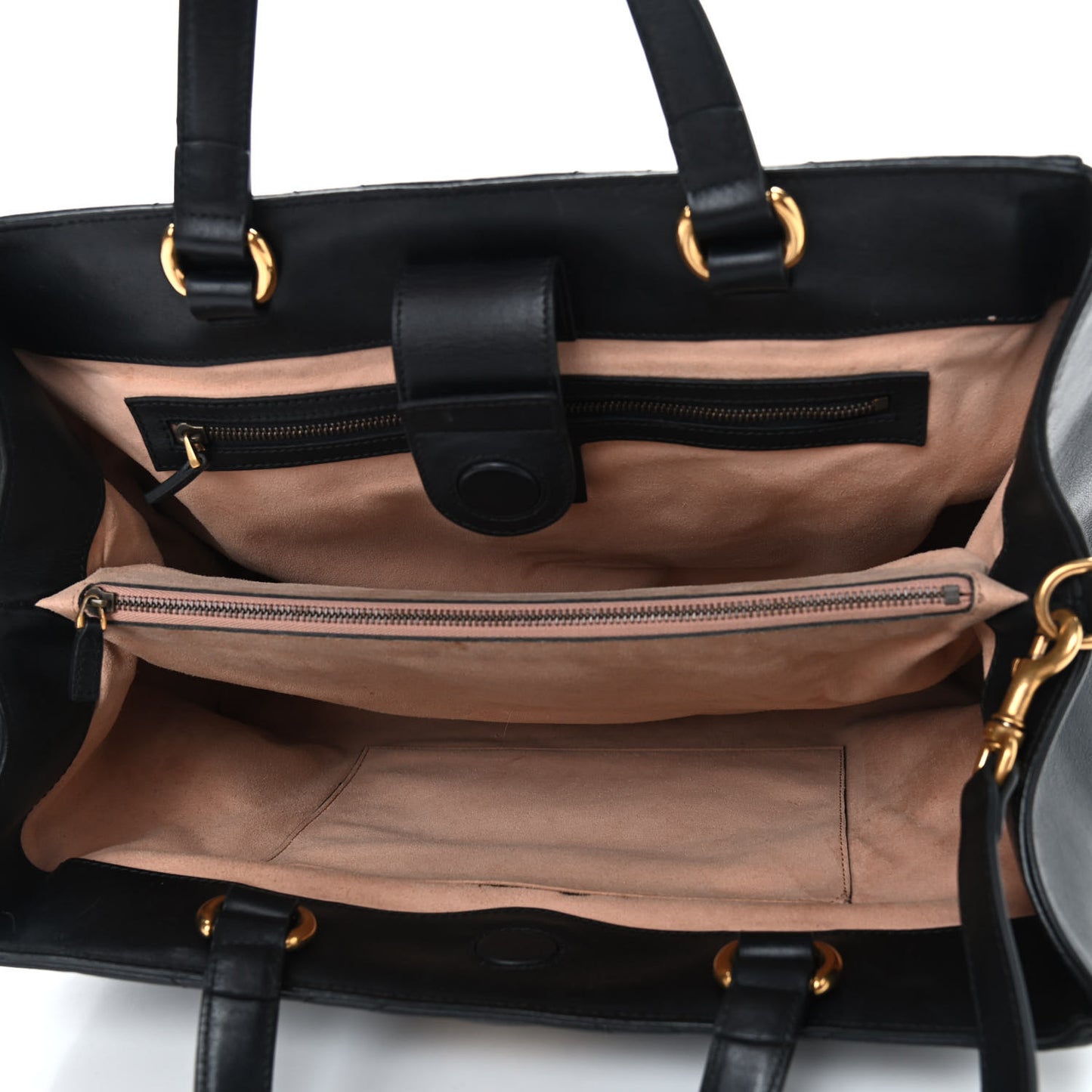 Calfskin Matelasse Medium GG Marmont Tote Black
