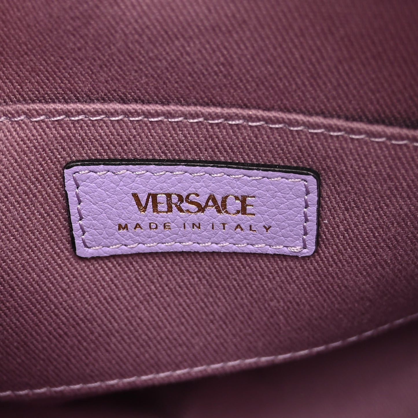 Calfskin La Medusa Round Camera Bag Lilac