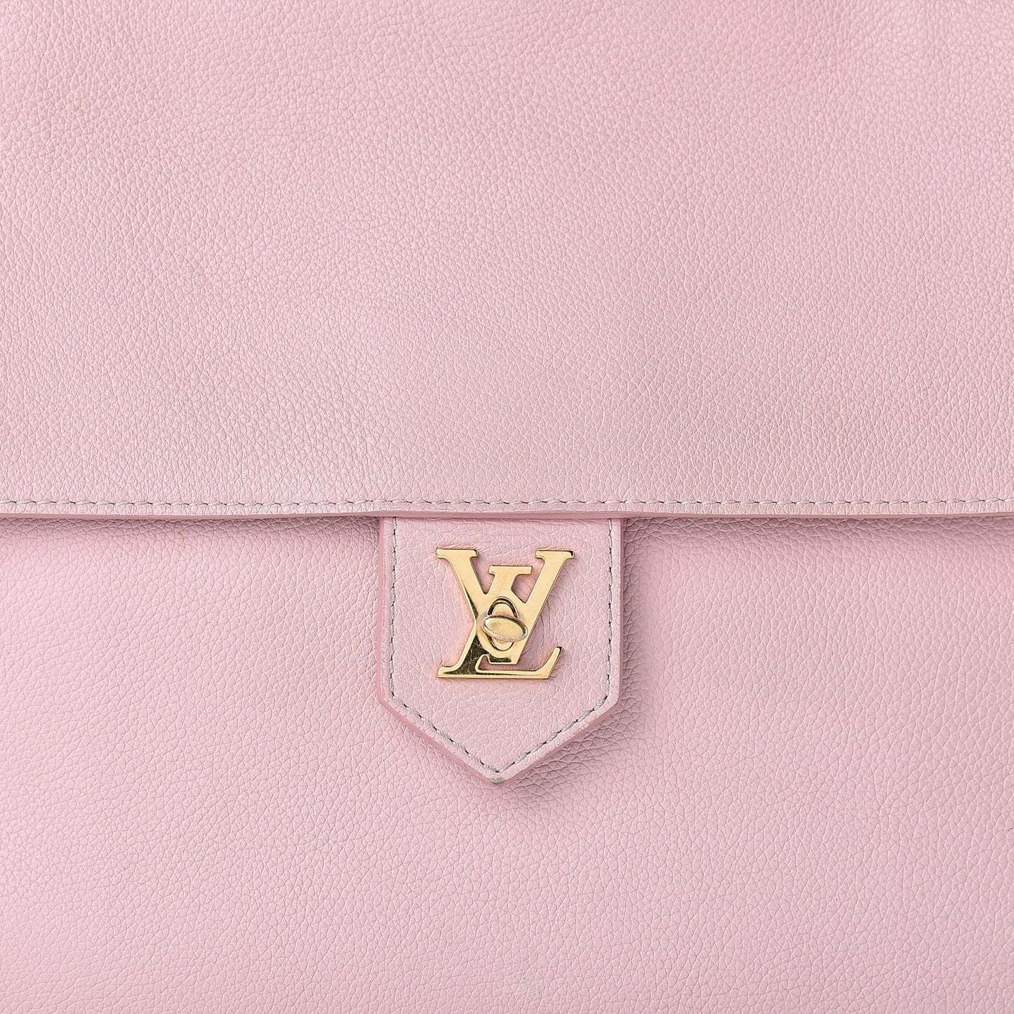 Calfskin Lockme PM Rose Ballerine