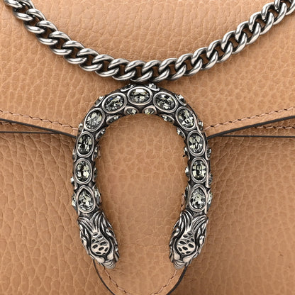 Gucci Dollar Calfskin Crystal Super Mini Dionysus Shoulder Bag Natural Tan Black Diamond 7 of 9