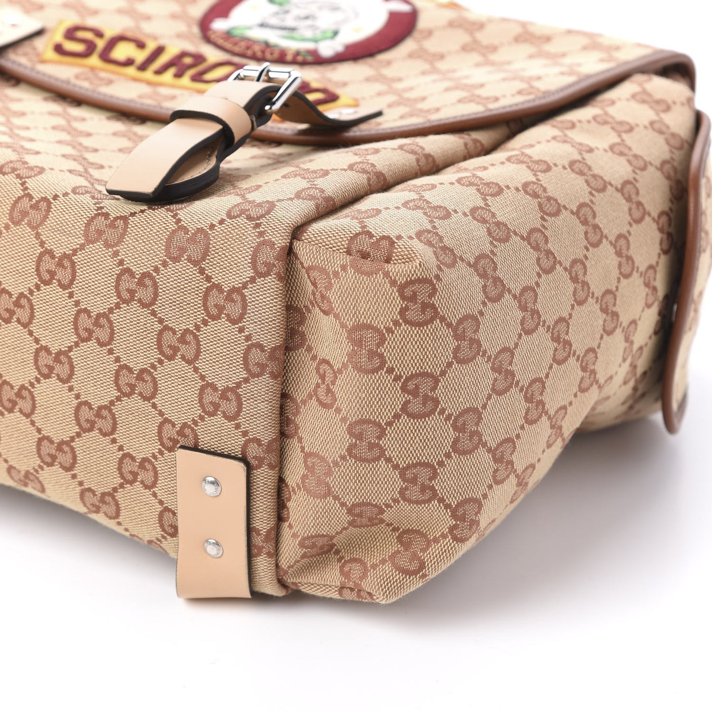 Monogram Childrens Sciroppo Patch Backpack Beige