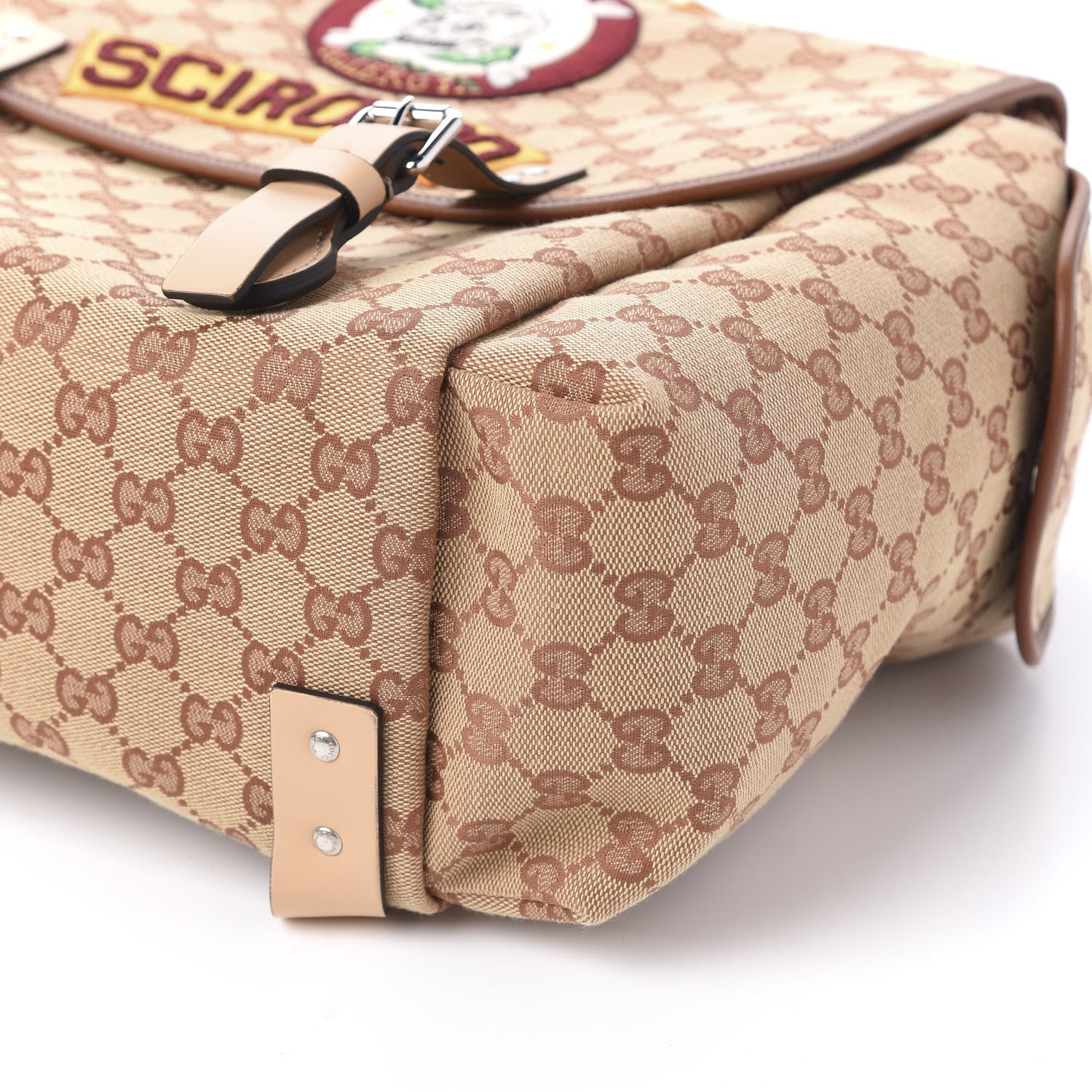 Gucci Monogram Childrens Sciroppo Patch Backpack Beige 6 of 9