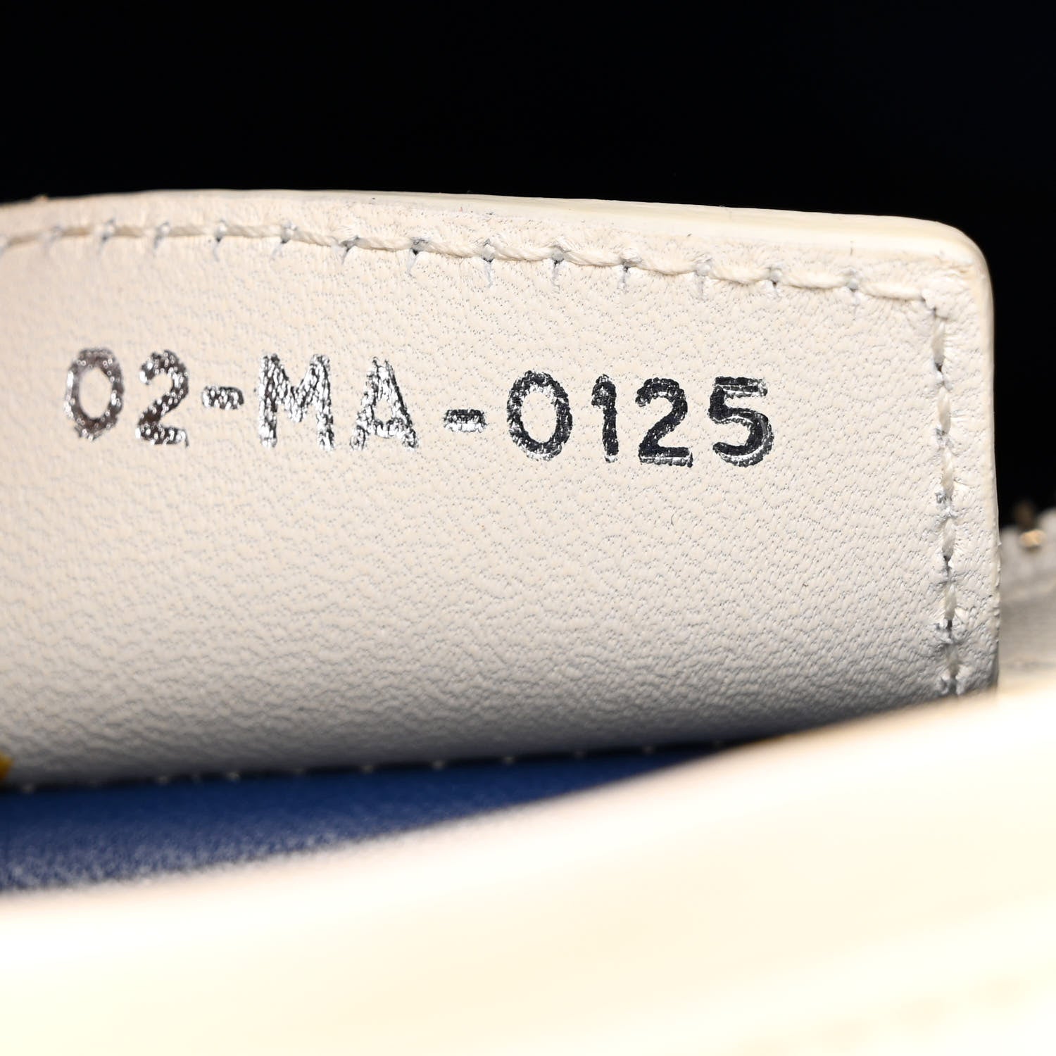 Christian Dior Lambskin Embroidered Sequin Medium Flower Lady Dior Off White 7 of 17