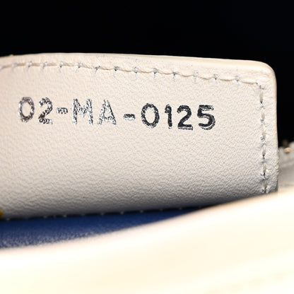 Christian Dior Lambskin Embroidered Sequin Medium Flower Lady Dior Off White 7 of 17