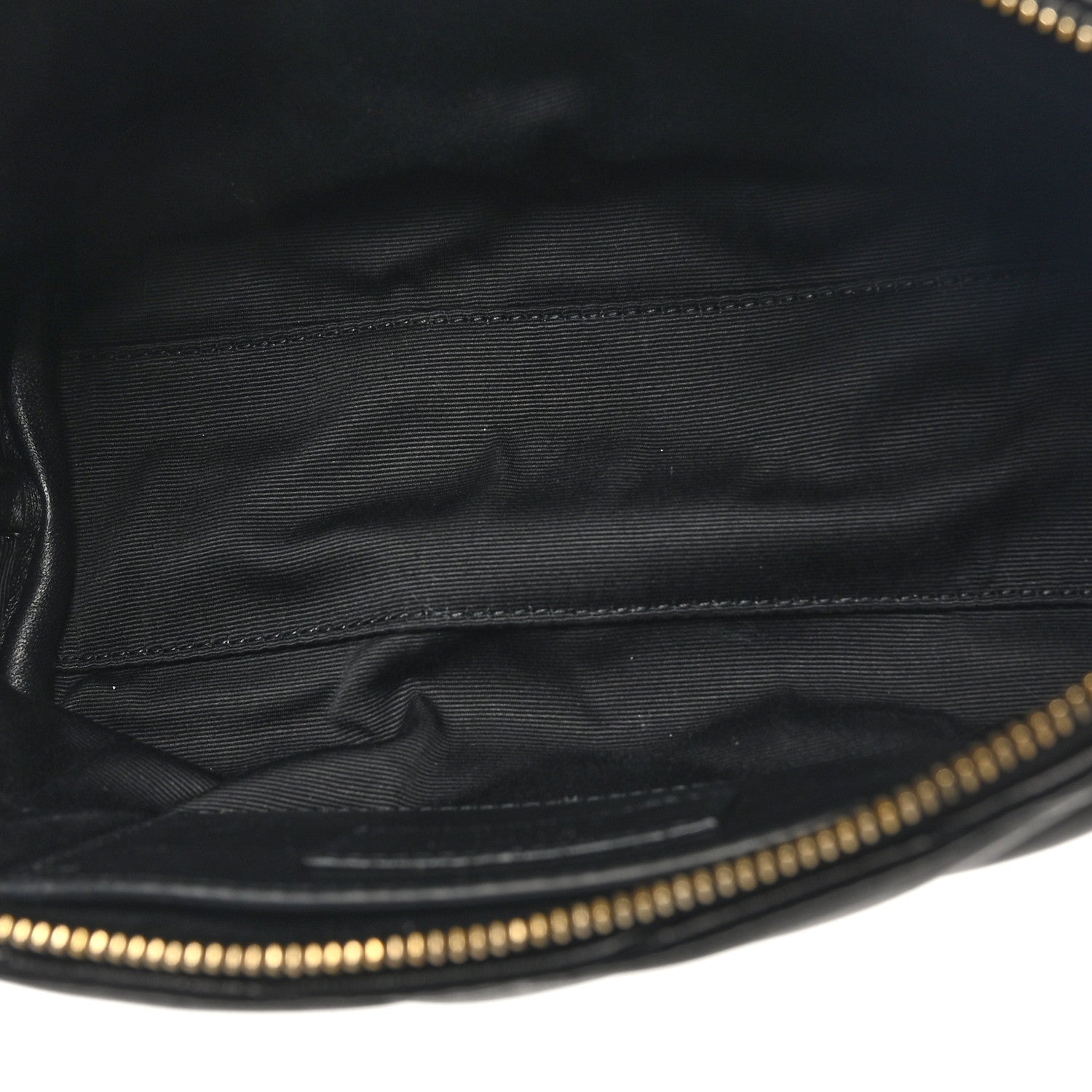 Saint Laurent Lambskin Quilted Gaby Zipped Shoulder Bag Black 5 of 10
