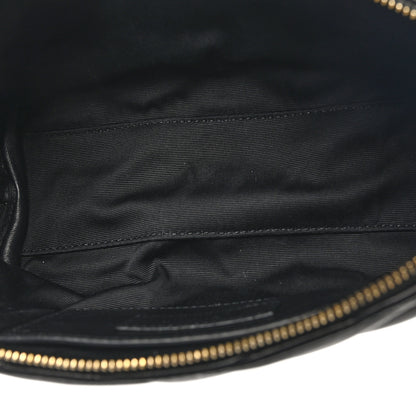Saint Laurent Lambskin Quilted Gaby Zipped Shoulder Bag Black 5 of 10