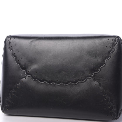 Alaia Calfskin Scalloped Trim Cabas MM Black 19 of 20