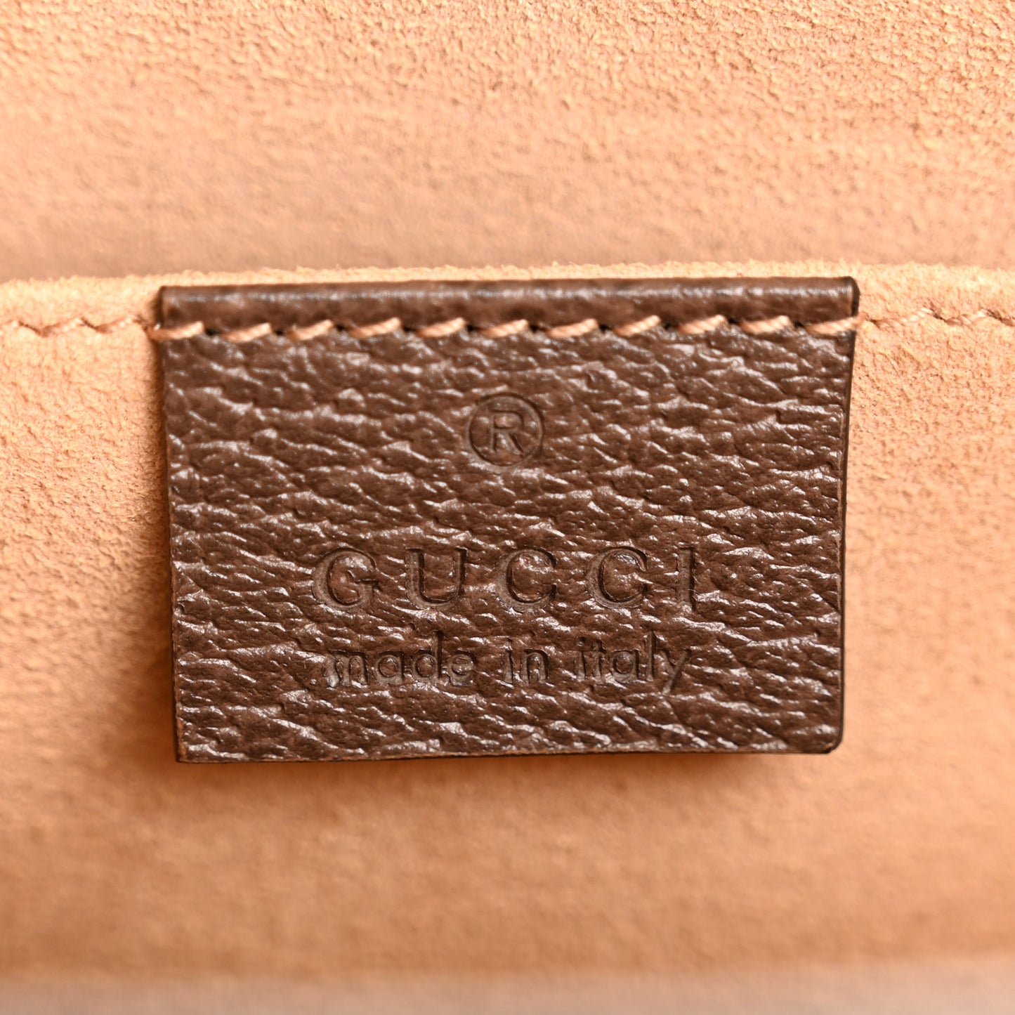 GG Supreme Monogram Web Ophidia Pouch Brown