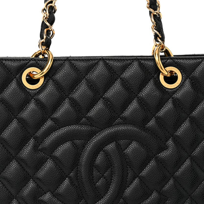 Chanel Caviar Quilted Grand Shopping Tote GST Black 9 of 12