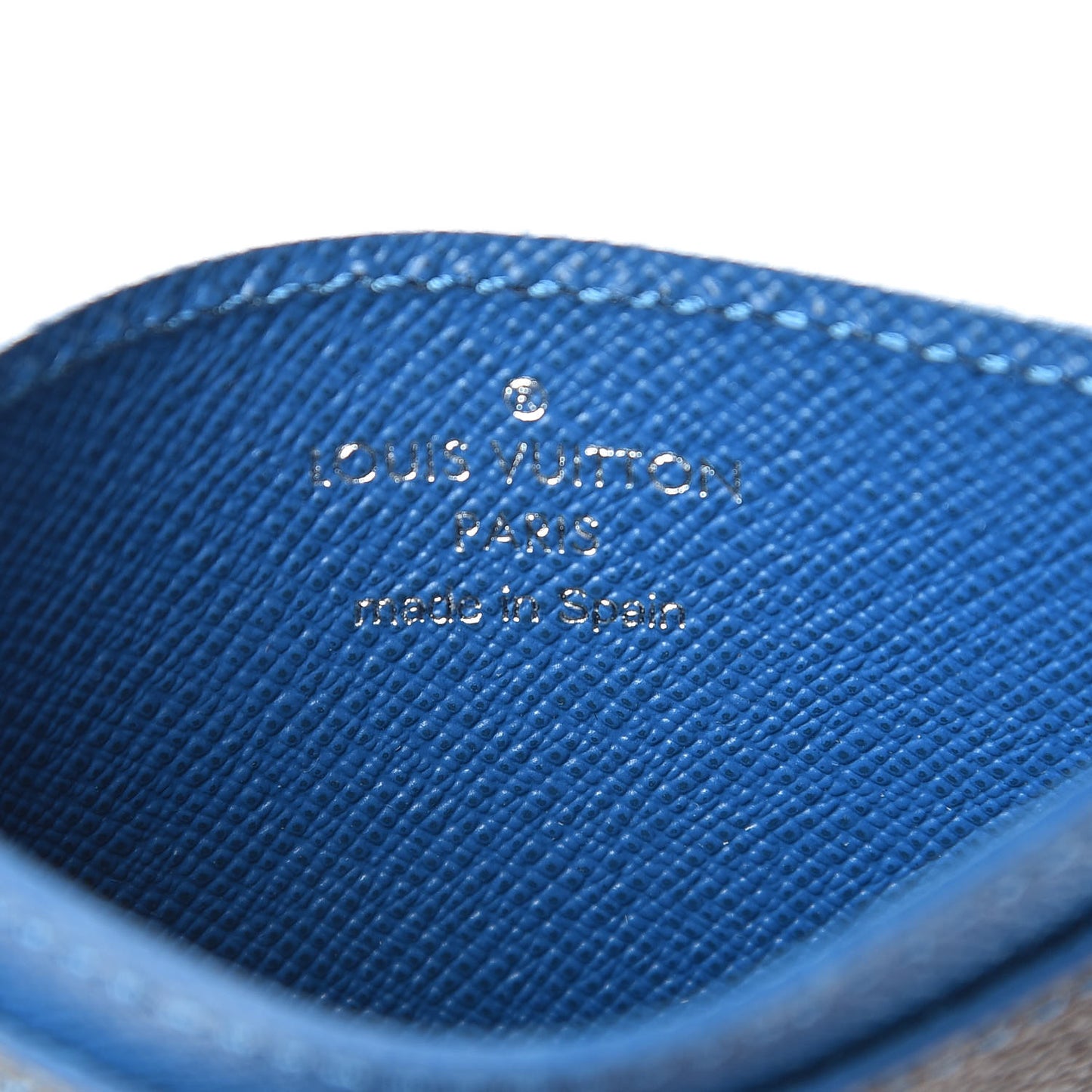 Damier Graphite Card Holder Blue