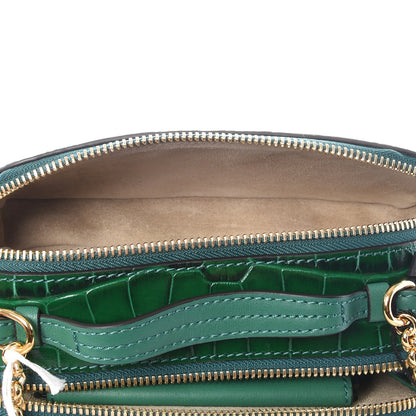 Chloe Calfskin Crocodile Embossed Mini C Vanity Bag Woodsy Green 5 of 12