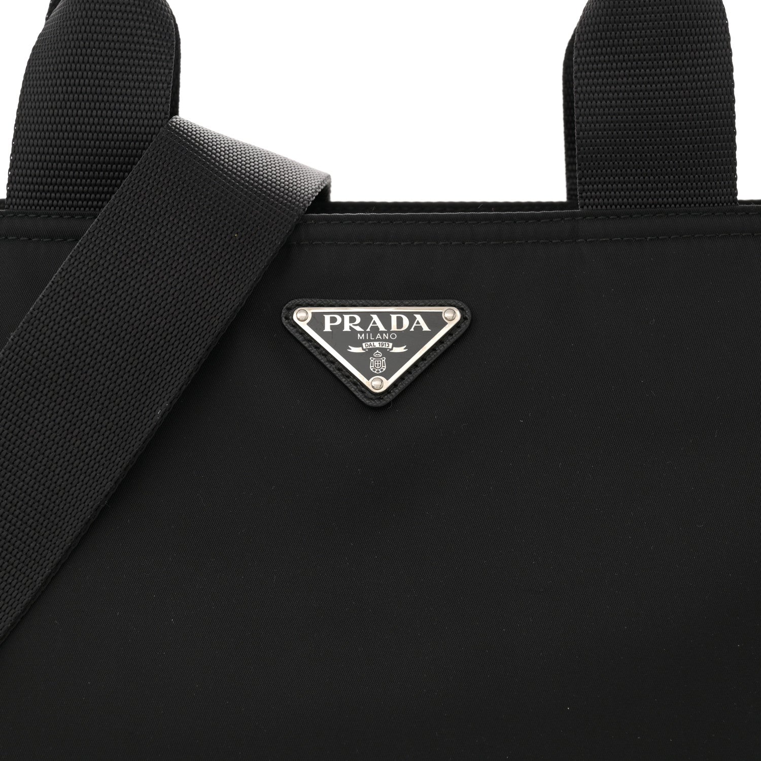 Prada Nylon Vela East West Shopper Tote Black 8 of 12