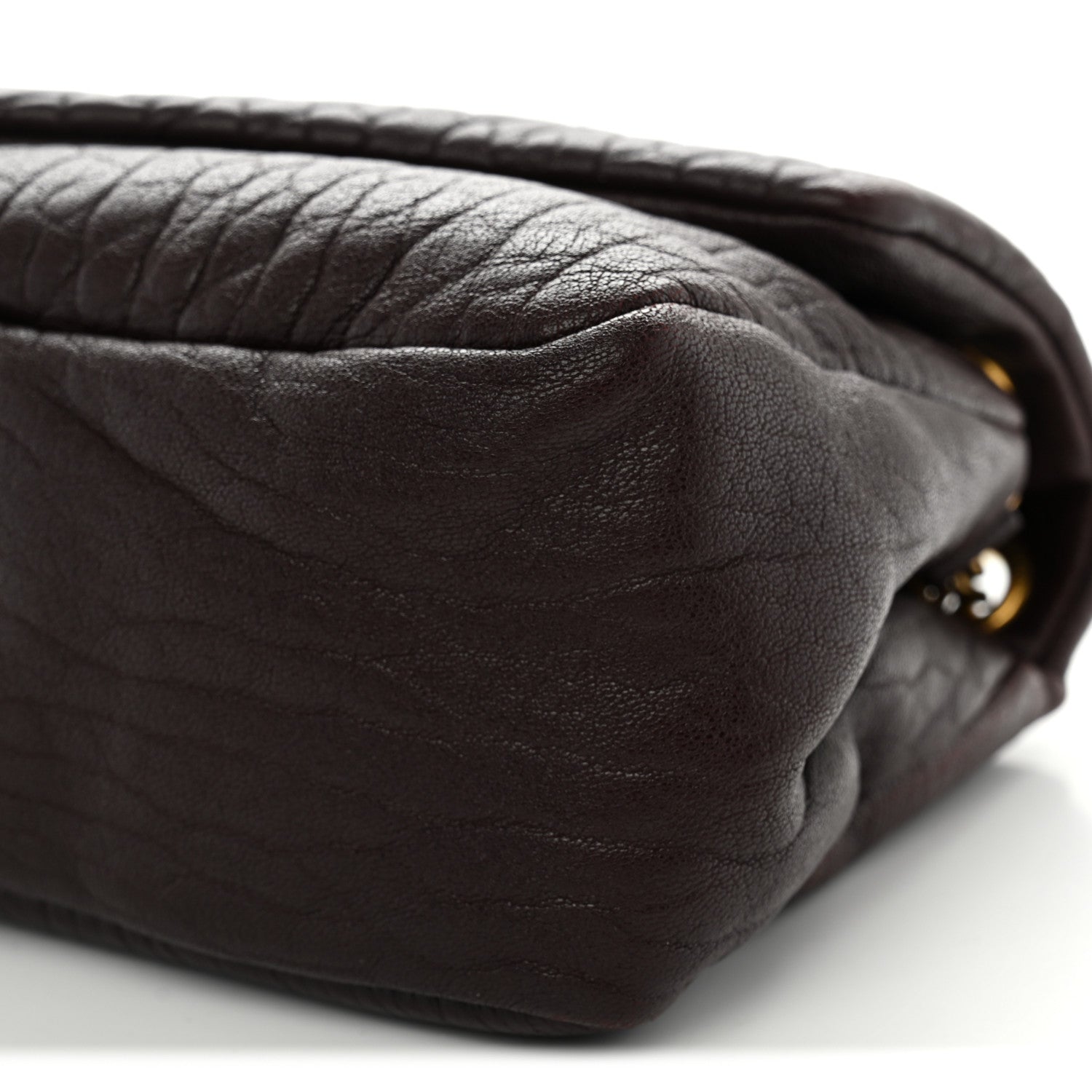 Saint Laurent Grained Lambskin Medium Calypso Dark Currant 10 of 10