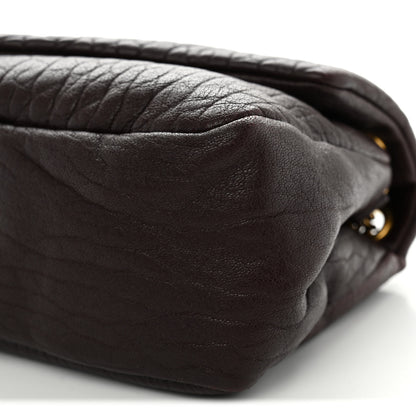 Saint Laurent Grained Lambskin Medium Calypso Dark Currant 10 of 10