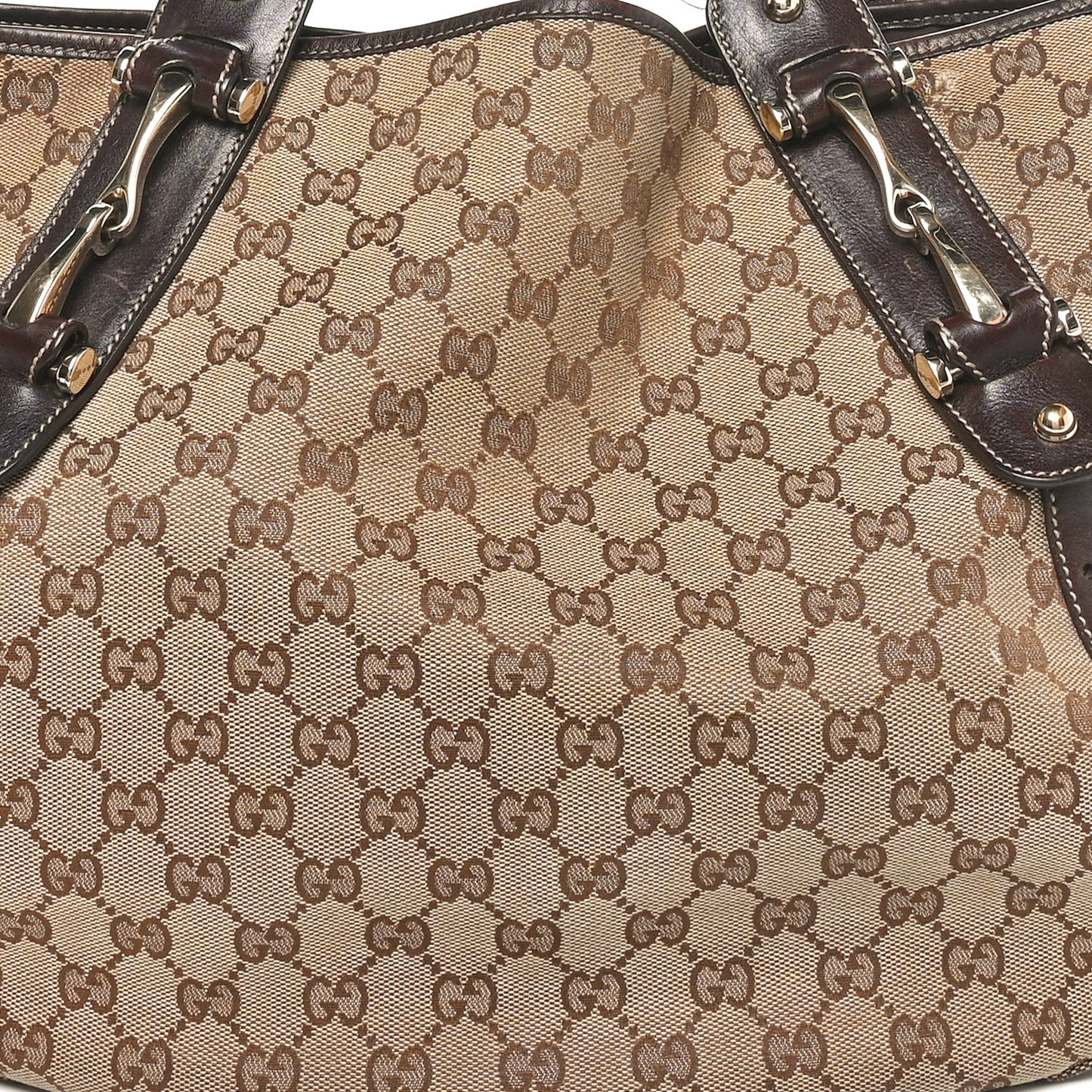 Monogram Medium Pelham Shoulder Bag Dark Brown