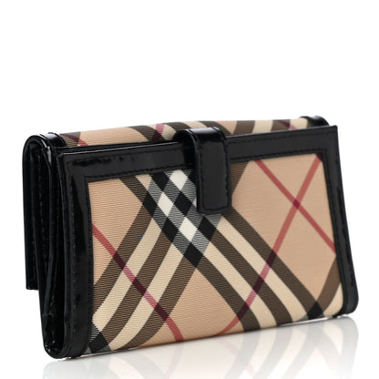 Burberry Nova Check Continental Wallet Black 3 of 14