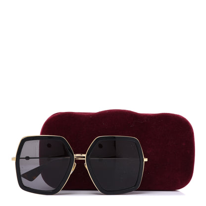 Gucci Acetate Oversize Square Frame GG0106S Sunglasses Black 7 of 7