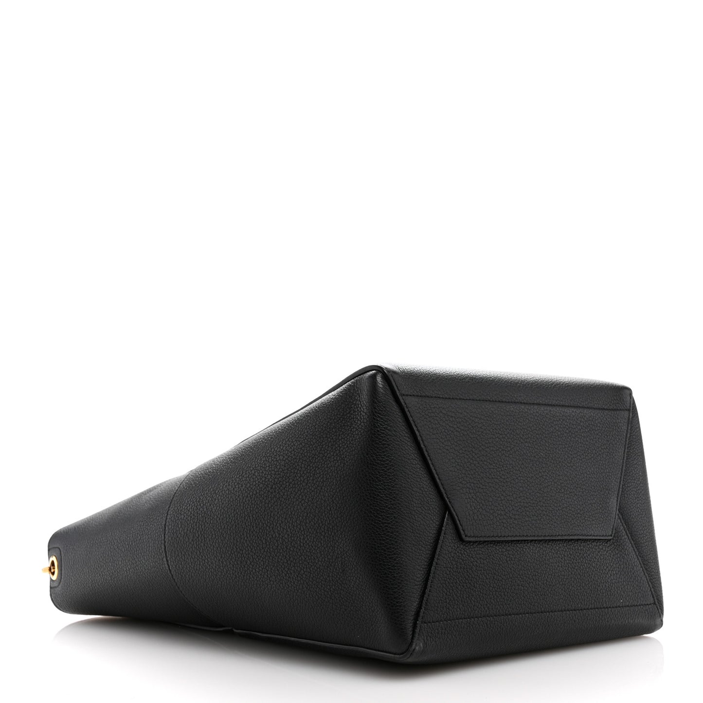 Soft Grained Calfskin Sangle Bucket Bag Black