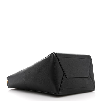 Celine Soft Grained Calfskin Sangle Bucket Bag Black 4 of 11