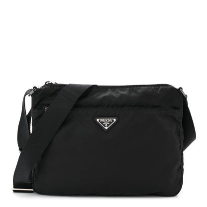 Prada Tessuto Nylon Messenger Bag Black 1 of 10