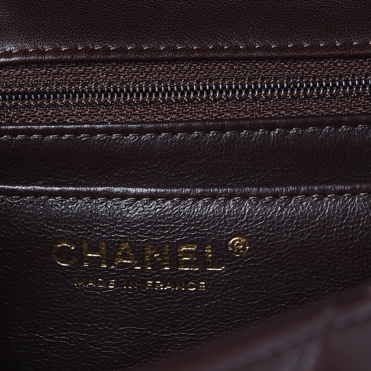 Chanel Lambskin Quilted Jumbo Single Flap Dark Brown 6 of 11