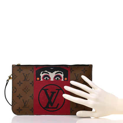 Louis Vuitton Reverse Monogram Kabuki MM GM Pochette 2 of 16