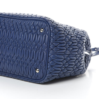Miu Miu Nappa Matelasse Crystal Tote Inchiostro 11 of 11