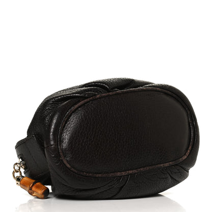 Gucci Deerskin Medium Bamboo Cosmetic Case Dark Brown 4 of 11