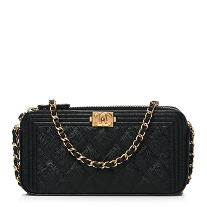Chanel Caviar Quilted Small Clutch With Chain Black 1 of 11