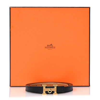 Hermes Swift Epsom 13mm 5382 Rock Belt 75 Black Gold 6 of 6