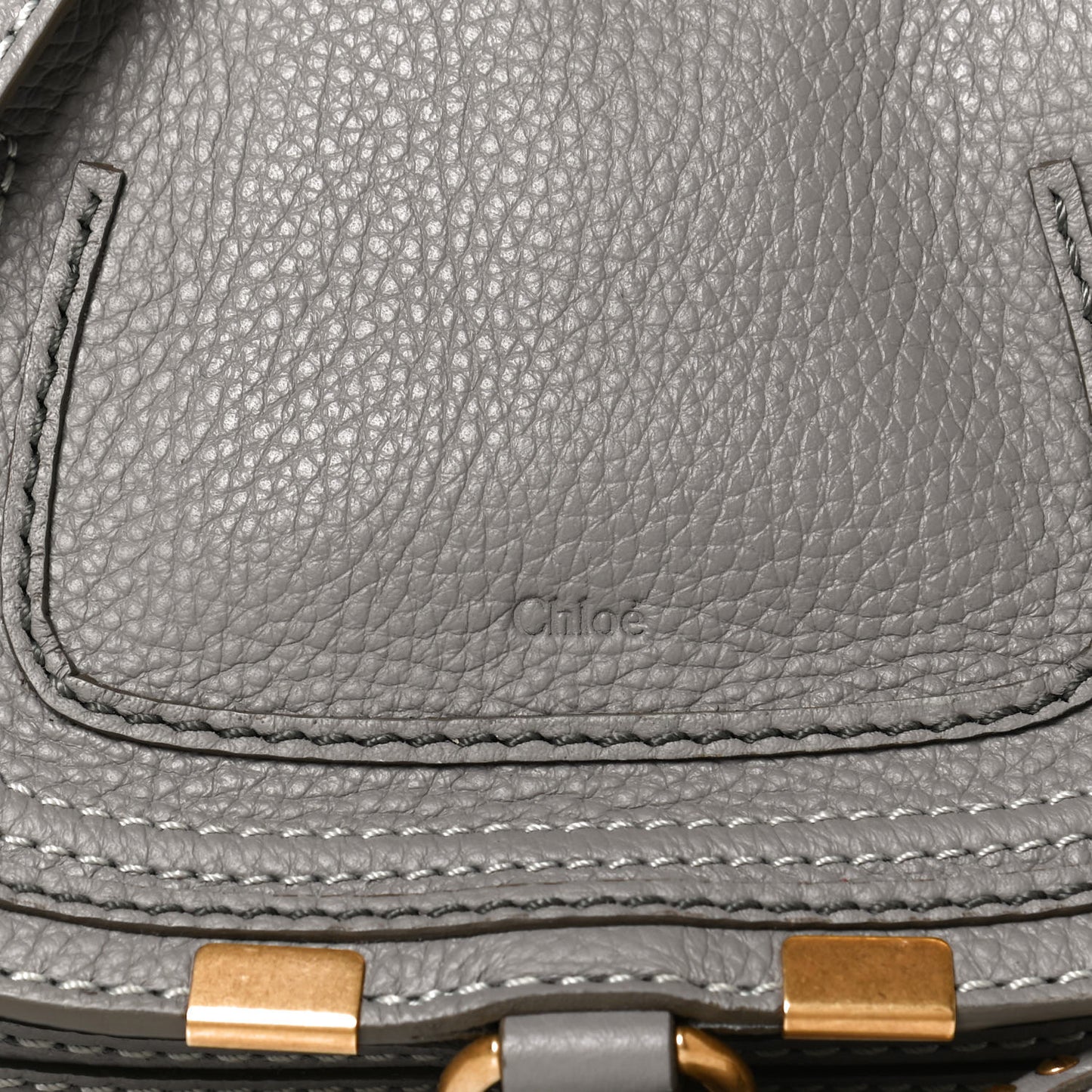 Calfskin Mini Marcie Satchel Cashmere Grey
