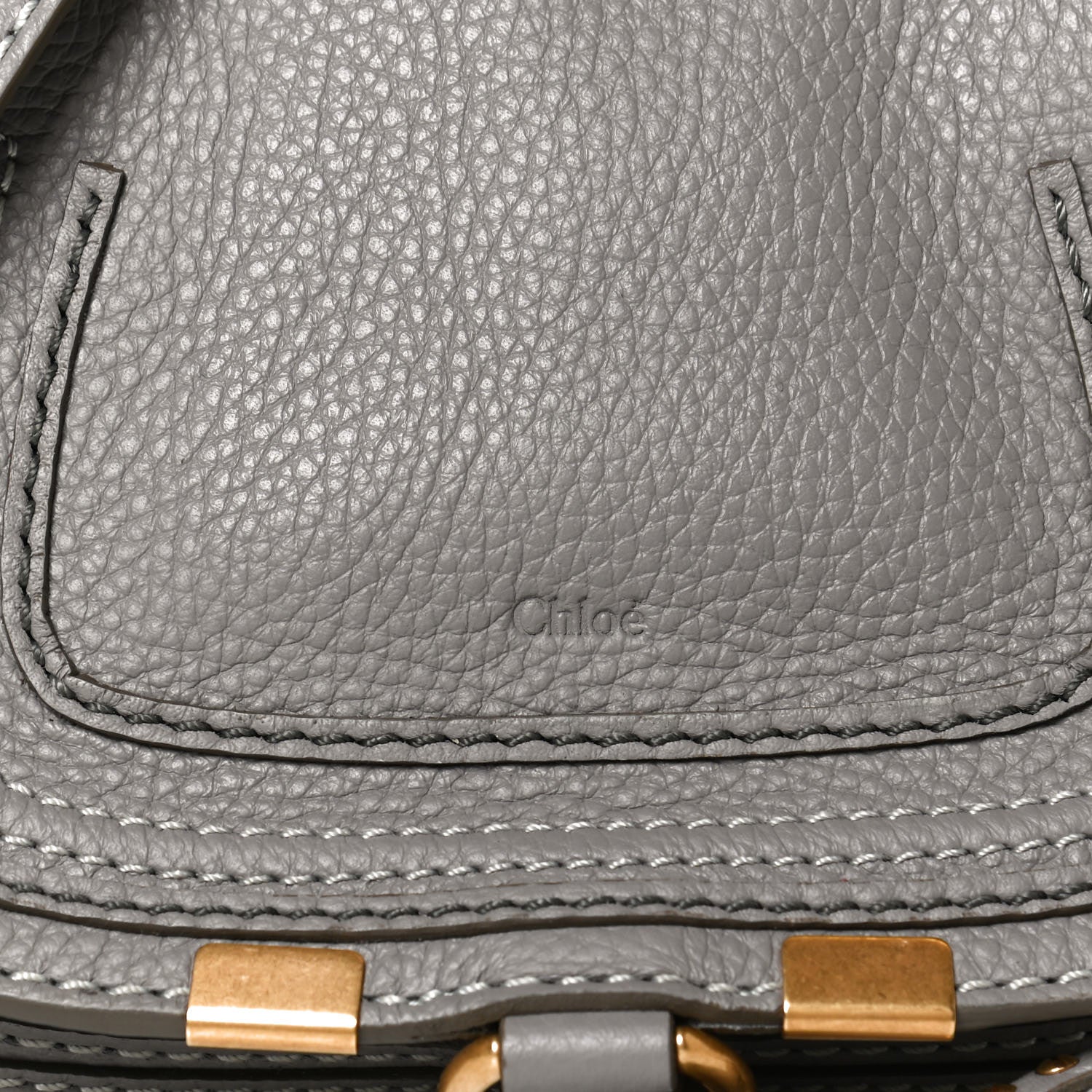 Chloe Calfskin Mini Marcie Satchel Cashmere Grey 5 of 13
