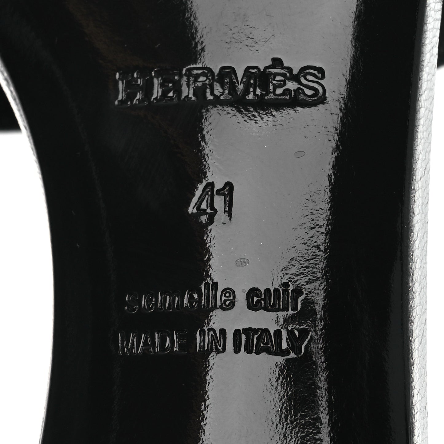 Metallic Nappa Oasis Sandals 41 Argent