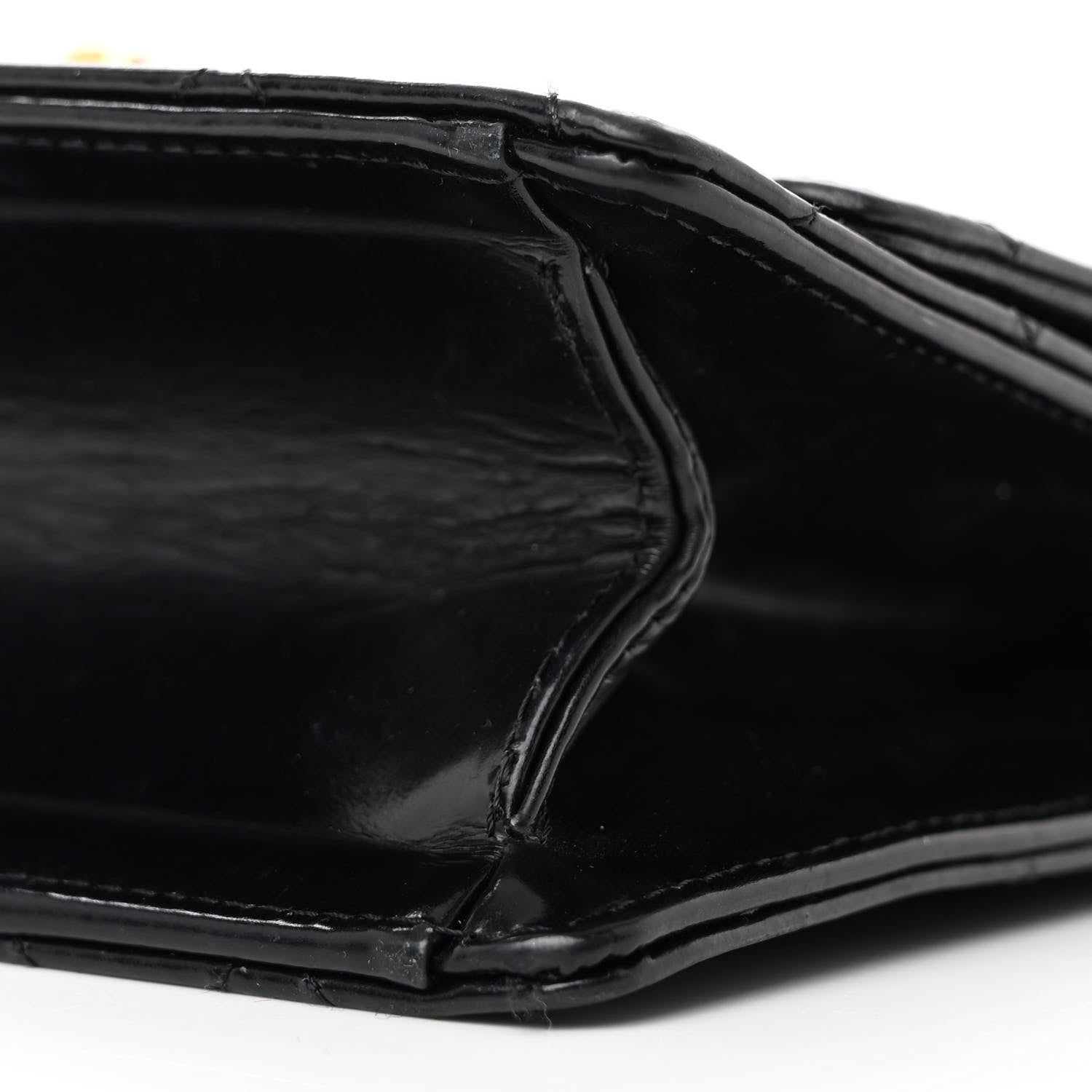 Chanel Patent Calfskin Quilted Mini Square Flap Black 10 of 13